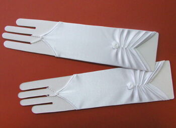 6.3.4./30 Long fingerless communion gloves 