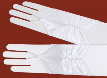 6.3.6./44 Midi-long fingerless communion gloves , size ”L” 