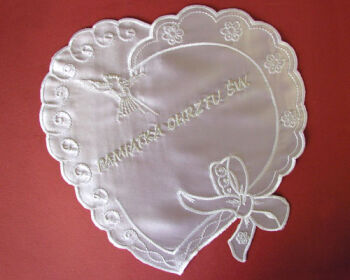 1.7.7.SR  Christening robe - heart