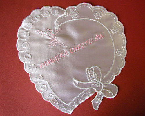 1.7.7.R  Christening robe - heart