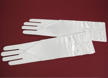 6.3.4./15 Long fingerless communion gloves, size ”L”