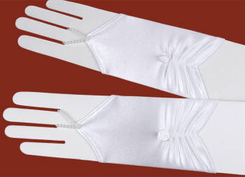 6.3.6./42 Midi-long fingerless communion gloves , size ”L” 
