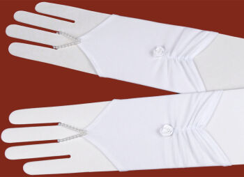 6.3.6./42 Midi-long fingerless communion gloves , size ”L” 