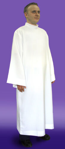 12.3/02/S  Plain white alb for priest – style 02