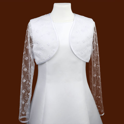 K58/KOR_3 Satin and lace communion bolero