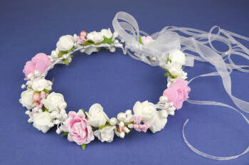 6.4./734 Communion wreath with pink roses