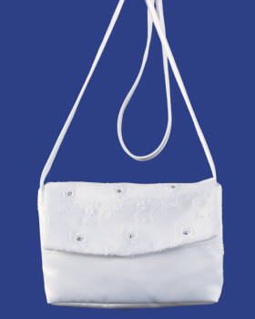 6.2.54  Satin and lace communion handbag 