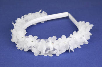 6.4./944  White communion headband