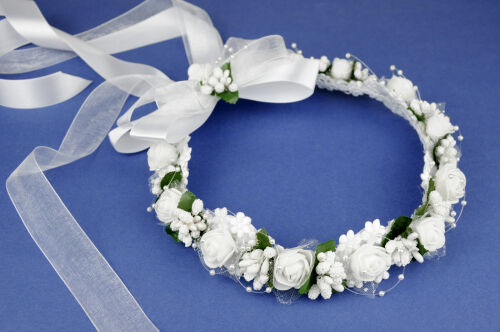 6.4./782 Wianek komunijny biało-zielony