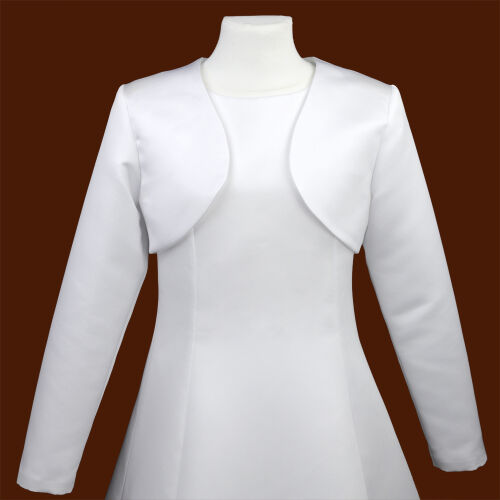 K57/SAT White satin bolero