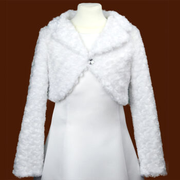 COMMUNION BOLERO - FUR WITH A COLLAR 