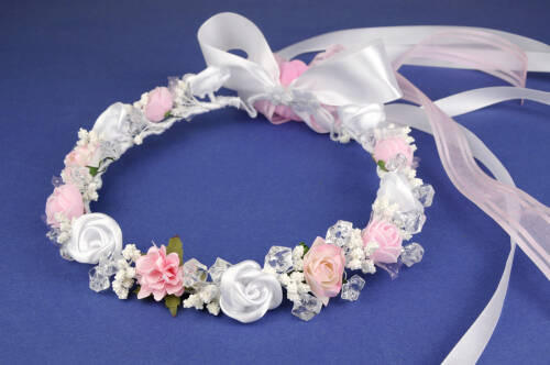 6.4./733  Communion head wreath with crystals