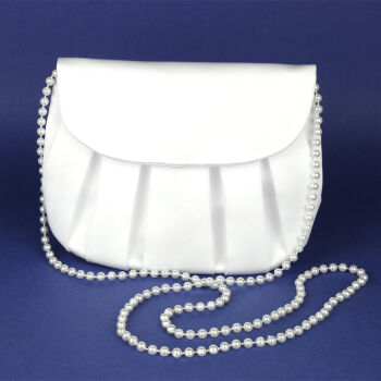 6.2.70  Satin communion bag with pleats