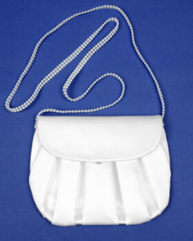 6.2.70  Satin communion bag with pleats