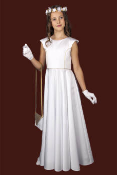 S172/SAT Dress for communion with golden insets
