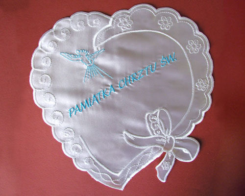 1.7.7.N  Christening robe - heart