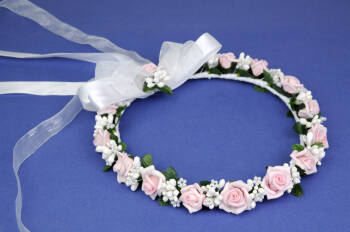 6.4./720 Communion wreath of pink roses 