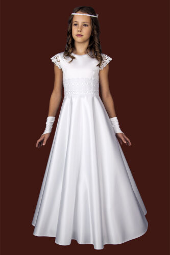 S162/T/SAT Communion dress with guipure