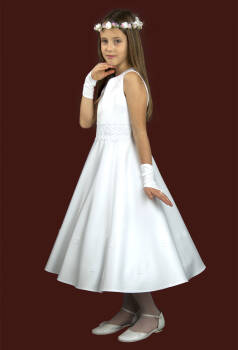 E267/T  Short communion dress 