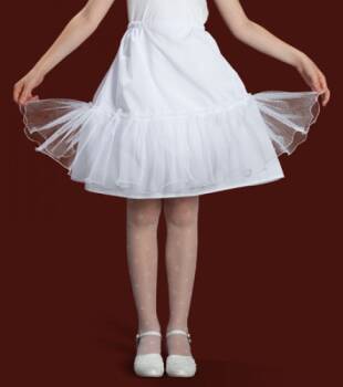 6.5.5.TK  Petticoat with tulle for a short  communion dress