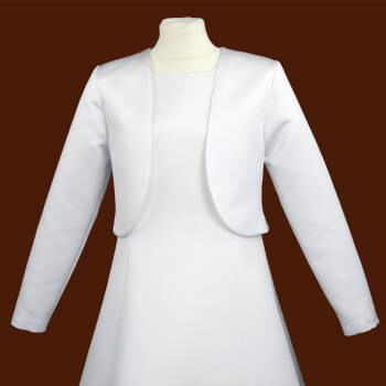 Z1/SAT White satin communion jacket 