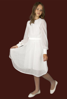 P512 Krótka sukienka z długim rękawem