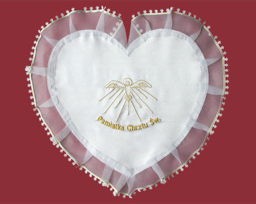 1.7.14.BZL   Christening robe - heart